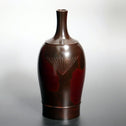 高村豊周作　朱銅花入　松【 Bronze vase with Pine design by TOYOCHIKA TAKAMURA】 [k0571]