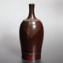 高村豊周作　朱銅花入　松【 Bronze vase with Pine design by TOYOCHIKA TAKAMURA】 [k0571]