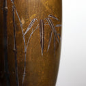 竹図対花瓶　純幸堂　正光作　[k0570]【 Vases with bamboos design made by MASAMITSU-JONKODO】
