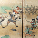 六曲屏風　平家物語絵巻【Folding screen The Tale of the Heike】　[k0595]