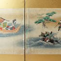 六曲屏風　平家物語絵巻【Folding screen The Tale of the Heike】　[k0595]
