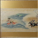 六曲屏風　平家物語絵巻【Folding screen The Tale of the Heike】　[k0595]