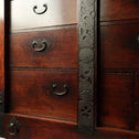 時代箪笥／閂錠付車箪笥【Wheeled chest with bar lock】 [j1188]Japanese Antique Furniture