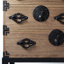 時代箪笥／米沢桜紋桐小箪笥　スタンド付き【YONEZAWA Small chest with metal stand】 [j1227]　Japanese Antique Furniture