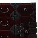 時代箪笥／庄内雪輪紋小箪笥　スタンド付き【SHOUNAI Small chest with metal stand】 [j1228]Japanese Antique Furniture