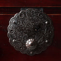 時代箪笥／庄内雪輪紋小箪笥　スタンド付き【SHOUNAI Small chest with metal stand】 [j1228]Japanese Antique Furniture