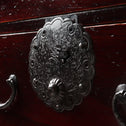 時代箪笥／庄内雪輪紋小箪笥　スタンド付き【SHOUNAI Small chest with metal stand】 [j1228]Japanese Antique Furniture