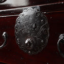 時代箪笥／庄内雪輪紋小箪笥　スタンド付き【SHOUNAI Small chest with metal stand】 [j1228]Japanese Antique Furniture