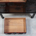 時代箪笥／庄内雪輪紋小箪笥　スタンド付き【SHOUNAI Small chest with metal stand】 [j1228]Japanese Antique Furniture