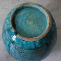 ペルシャ青釉草花魚紋壺【 Persian pot 】 [k0599]