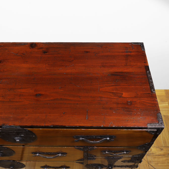 時代箪笥／米沢丸福紋衣裳箪笥【YONEZAWA clothing chest】 [j1145]　Japanese Antique Furniture