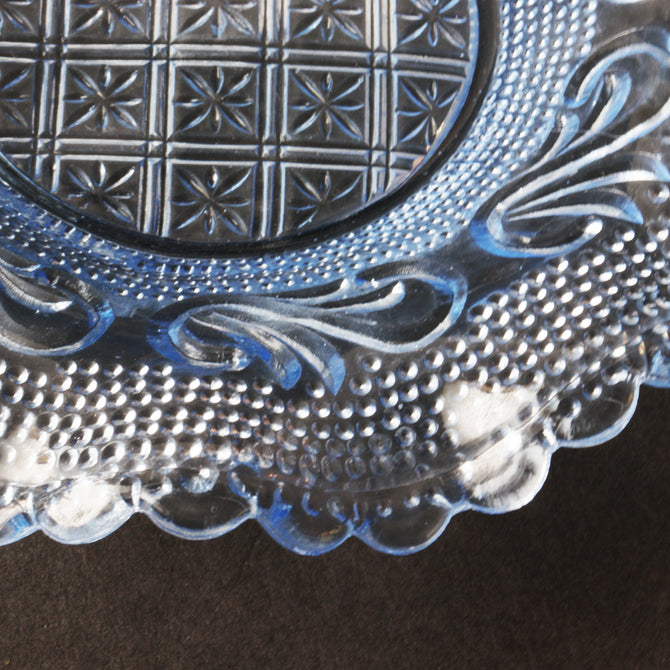 プレスガラス　フリルガラス小皿　5枚セット　[IZ566]