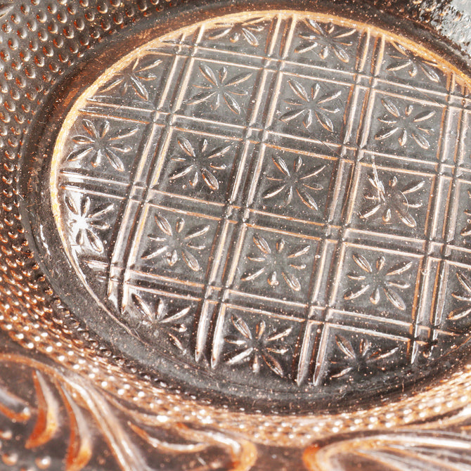 プレスガラス　フリルガラス小皿　5枚セット　[IZ561]