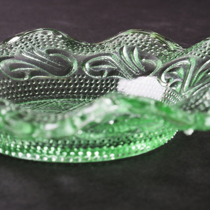 プレスガラス　フリルガラス小皿　5枚セット　[IZ715]