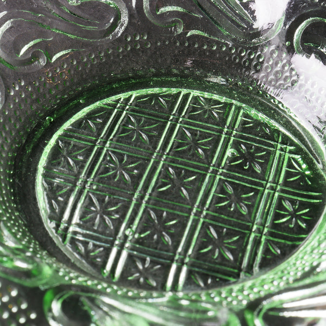 プレスガラス　フリルガラス小皿　5枚セット　[IZ543]