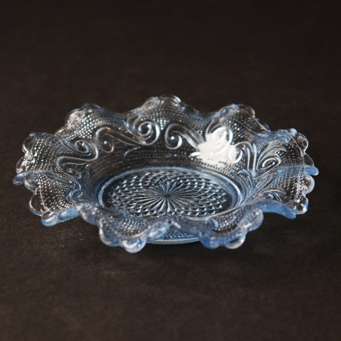 プレスガラス　フリルガラス小皿　5枚セット　[IZ573]