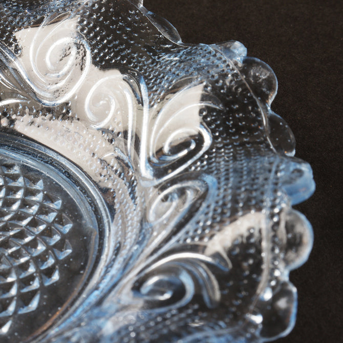 プレスガラス　フリルガラス小皿　5枚セット　[IZ573]