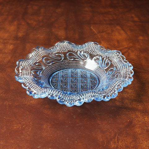 プレスガラス　フリルガラス小皿　5枚セット　[IZ566]