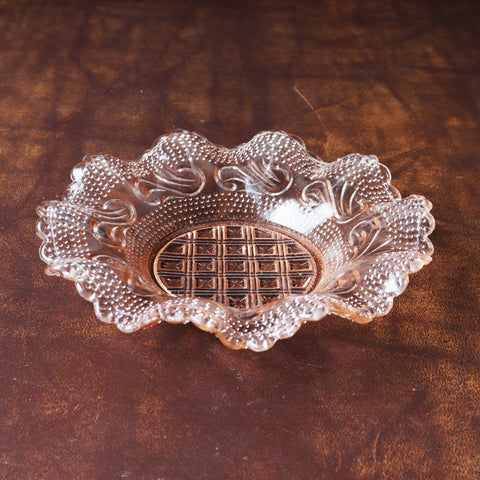 プレスガラス　フリルガラス小皿　5枚セット　[IZ561]