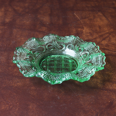 プレスガラス　フリルガラス小皿　5枚セット　[IZ715]