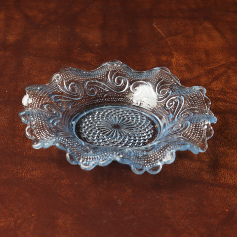 プレスガラス　フリルガラス小皿　5枚セット　[IZ573]