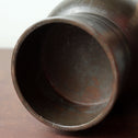 風鈴形古銅花入 [k0598]【FŪRIN shaped flower vase 】
