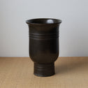 風鈴形古銅花入 [k0598]【FŪRIN shaped flower vase 】