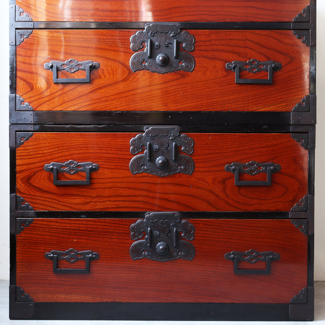 時代箪笥／庄内衣裳箪笥  [j1190]【 Shonai clothing chest -Japanese antique furniture】