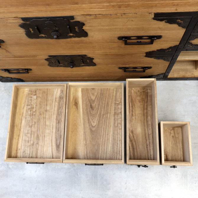時代箪笥／総桐佐渡衣裳箪笥  [j1191]【 Sado clothing chest -Japanese antique furniture】