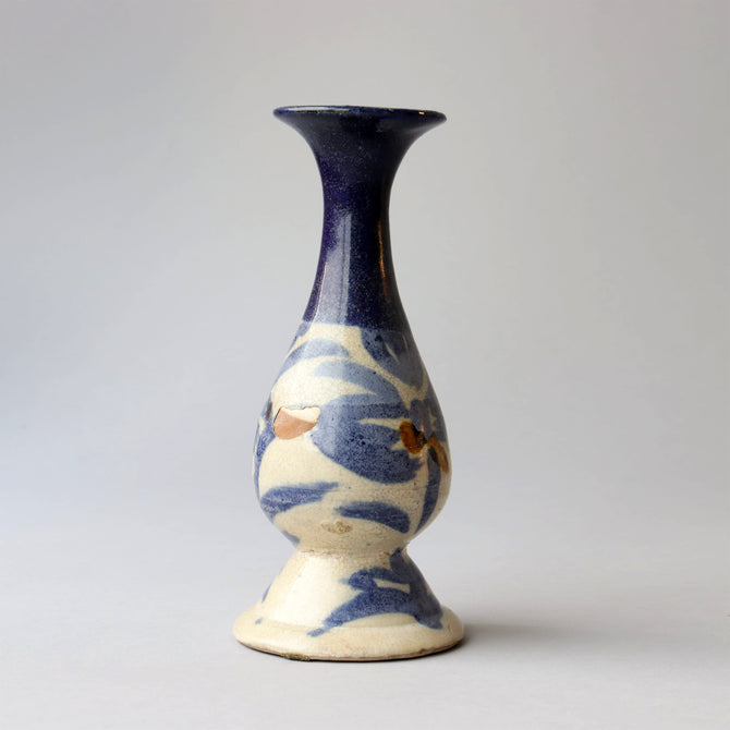 壺屋焼　瓶子　草花文　［p0321］