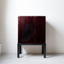 時代箪笥／黒塗閂付小箪笥　スタンド付き【Small chest with metal stand】 [j1195]　Japanese Antique Furniture