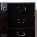 時代箪笥／黒塗閂付小箪笥　スタンド付き【Small chest with metal stand】 [j1195]　Japanese Antique Furniture