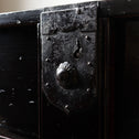 時代箪笥／黒塗閂付小箪笥　スタンド付き【Small chest with metal stand】 [j1195]　Japanese Antique Furniture