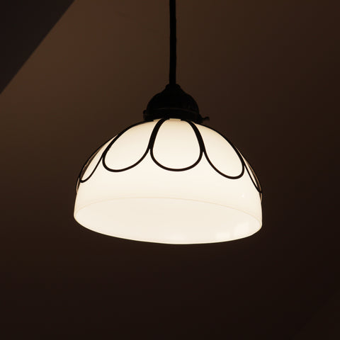 電笠（半球・菊花デザイン）[s1507]