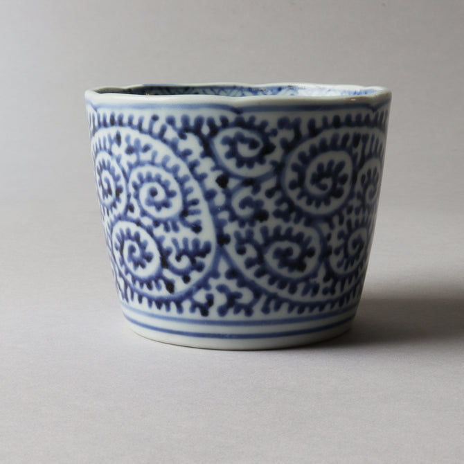 古伊万里蛸唐草紋様蕎麦猪口　1客【OLD IMARI SOBA CHOKO -soba noodle cup 1pc】[p0346]