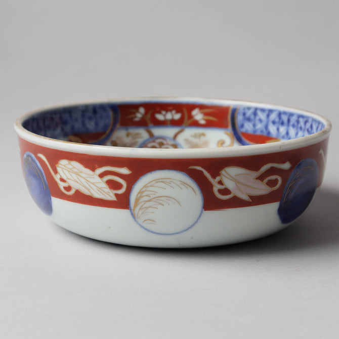 古伊万里赤絵春寒鉢　五客揃い　[p0333]【Old IMARI bowl 5pcs.】