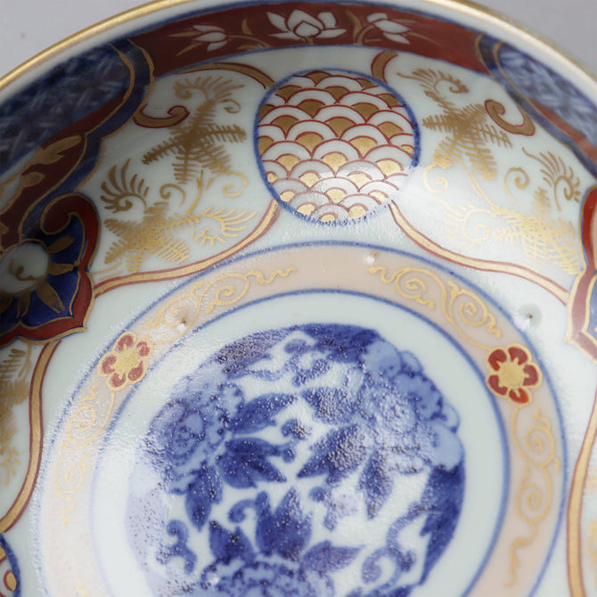 古伊万里赤絵春寒鉢　五客揃い　[p0333]【Old IMARI bowl 5pcs.】