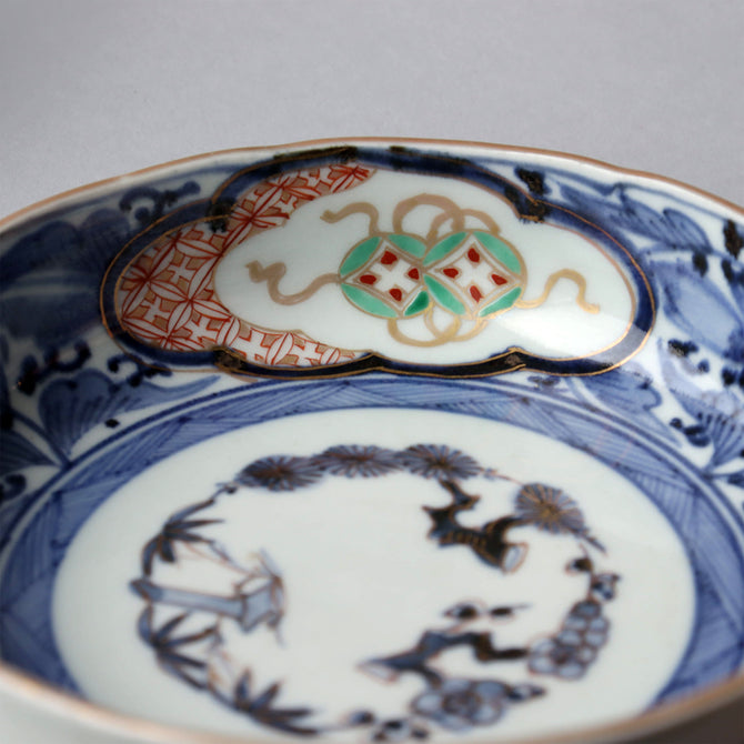 古伊万里赤絵春寒鉢　六客揃い　[p0334]【Old IMARI bowl 6pcs.】