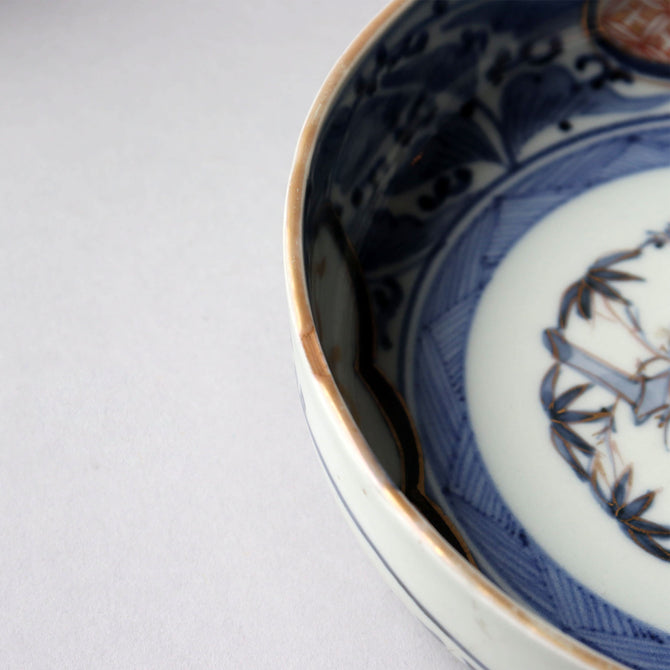 古伊万里赤絵春寒鉢　六客揃い　[p0334]【Old IMARI bowl 6pcs.】