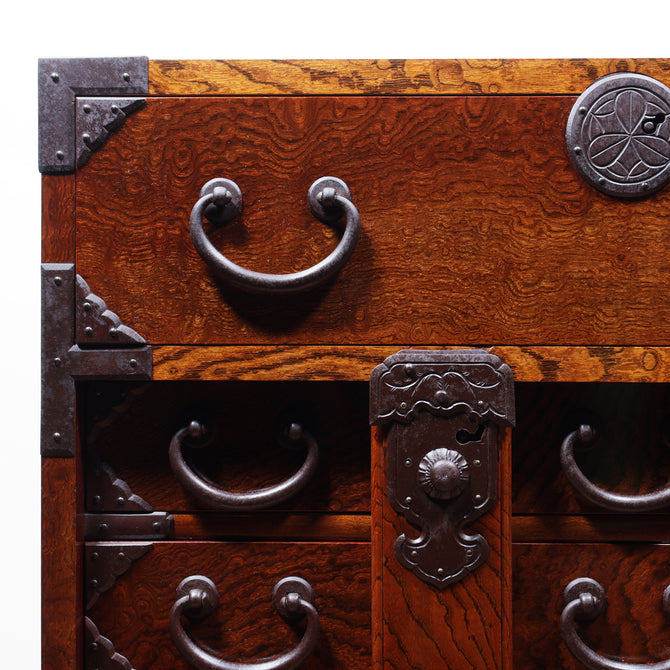 時代箪笥／庄内閂付小箪笥【SONAI Small chest 】 [j1198]　Japanese Antique Furniture