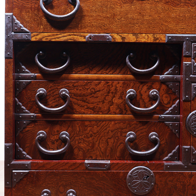 時代箪笥／庄内閂付小箪笥【SONAI Small chest 】 [j1198]　Japanese Antique Furniture