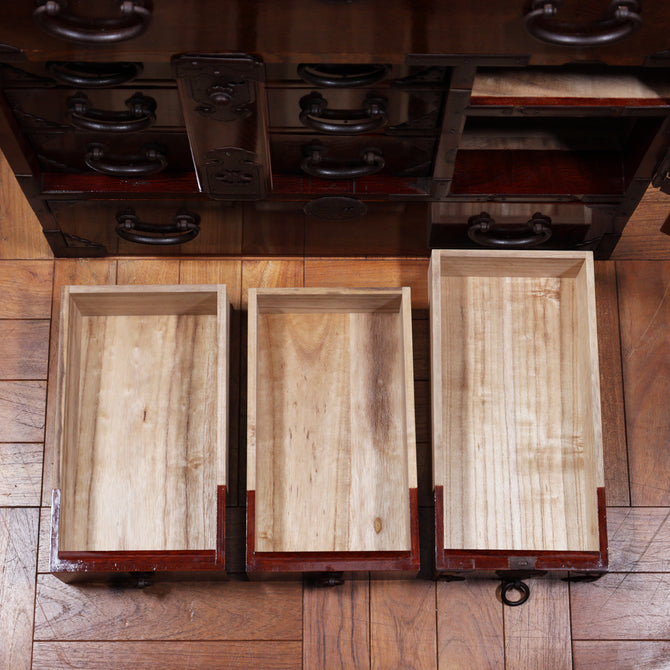 時代箪笥／庄内閂付小箪笥【SONAI Small chest 】 [j1198]　Japanese Antique Furniture