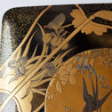 團扇蒔絵御硯箱[k0584]【Lacuerd SUZURIBAKO-inkstone box design of fans 】