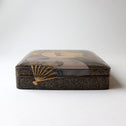 團扇蒔絵御硯箱[k0584]【Lacuerd SUZURIBAKO-inkstone box design of fans 】