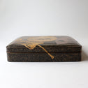 團扇蒔絵御硯箱[k0584]【Lacuerd SUZURIBAKO-inkstone box design of fans 】