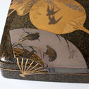 團扇蒔絵御硯箱[k0584]【Lacuerd SUZURIBAKO-inkstone box design of fans 】