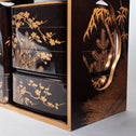 蒔絵松竹梅図花見重[k0539]【Makie Hanami-ju ( lacquered lunch box with Shochikubai design ) 】