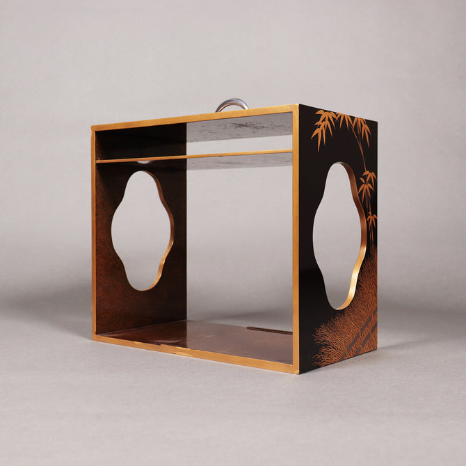 蒔絵松竹梅図花見重[k0539]【Makie Hanami-ju ( lacquered lunch box with Shochikubai design ) 】