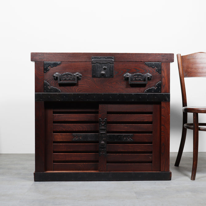 時代箪笥／越後帳場箪笥 【 ECHIGO MERCHANT CHEST 】 [j1201]　Japanese Antique Furniture