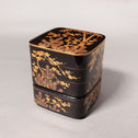 蒔絵松竹梅図花見重[k0539]【Makie Hanami-ju ( lacquered lunch box with Shochikubai design ) 】